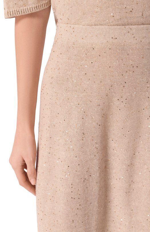 Юбка изо льна и хлопка Antonelli Firenze 41775Q/01625 Бежевый  41775Q/01625 Фото 5