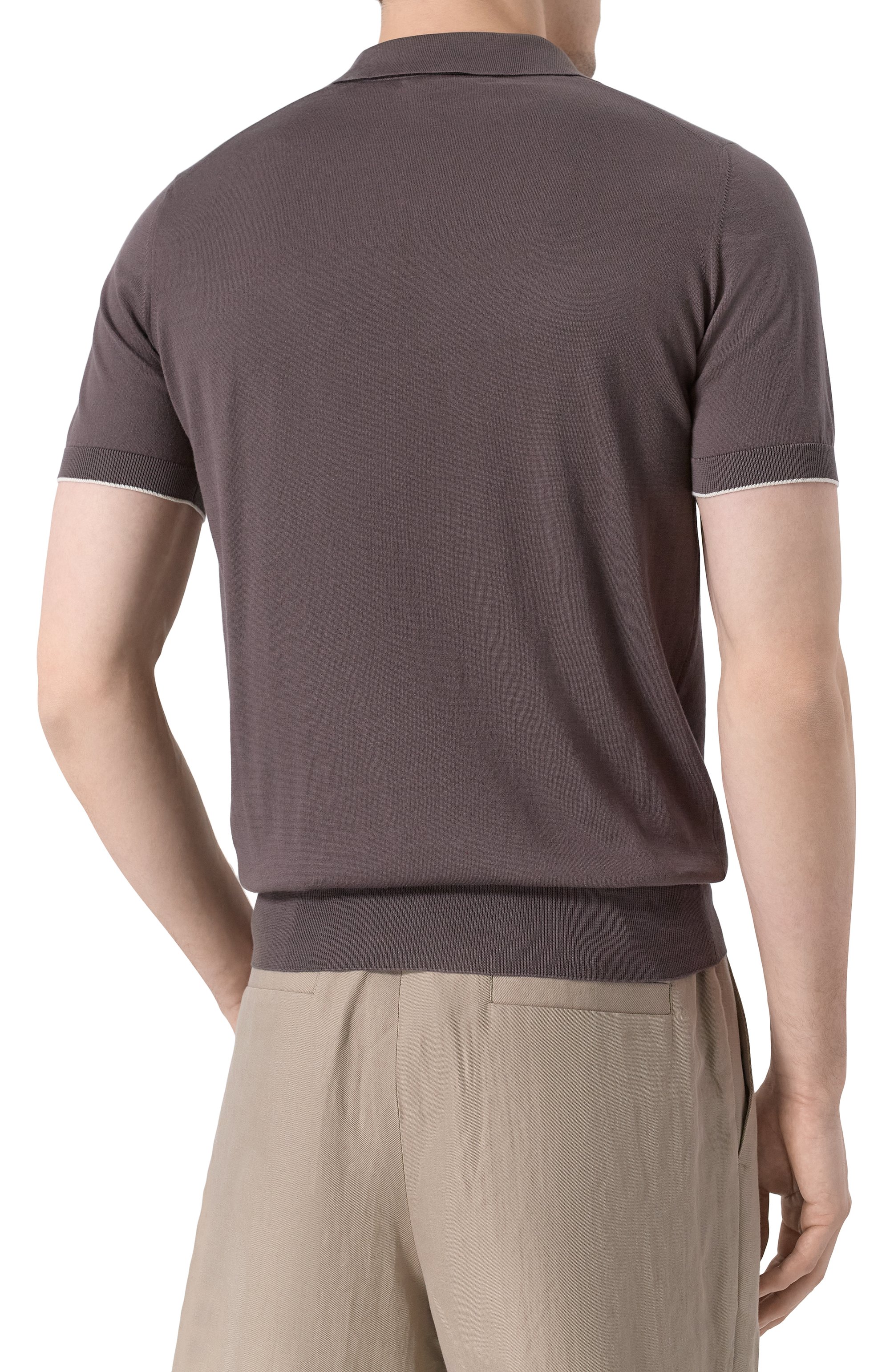 Хлопковое поло BRUNELLO CUCINELLI, арт. M29800145, фото 4