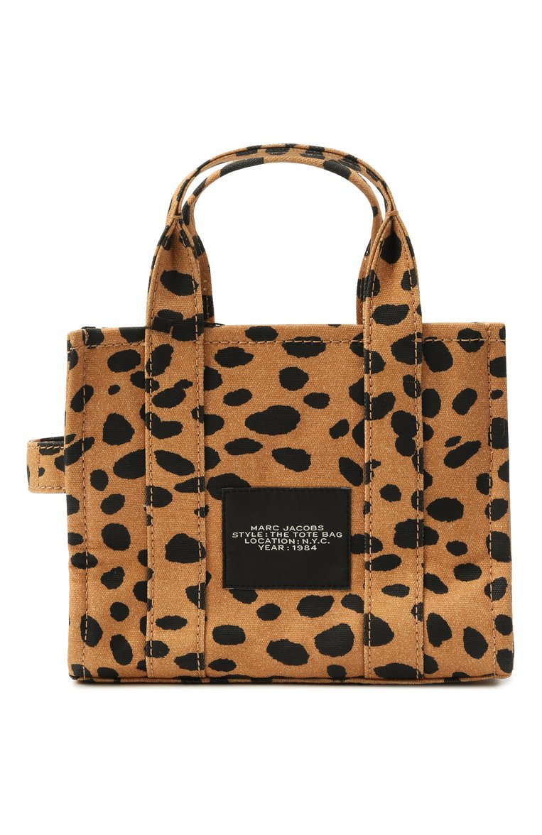 Женская сумка the tote bag small MARC JACOBS (THE) леопардового цвета, арт. 2R4HTT028H03 | Фото 6 (Материал: Текстиль; Ремень/цепочка: На ремешке; Размер: small)