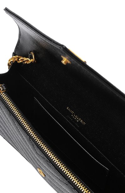 Сумка cassandre SAINT LAURENT черного цвета по цене 146500 руб., арт. 857605/B0W01, фото 5 Сумка cassandre SAINT LAURENT, арт. 857605/B0W01, фото 5