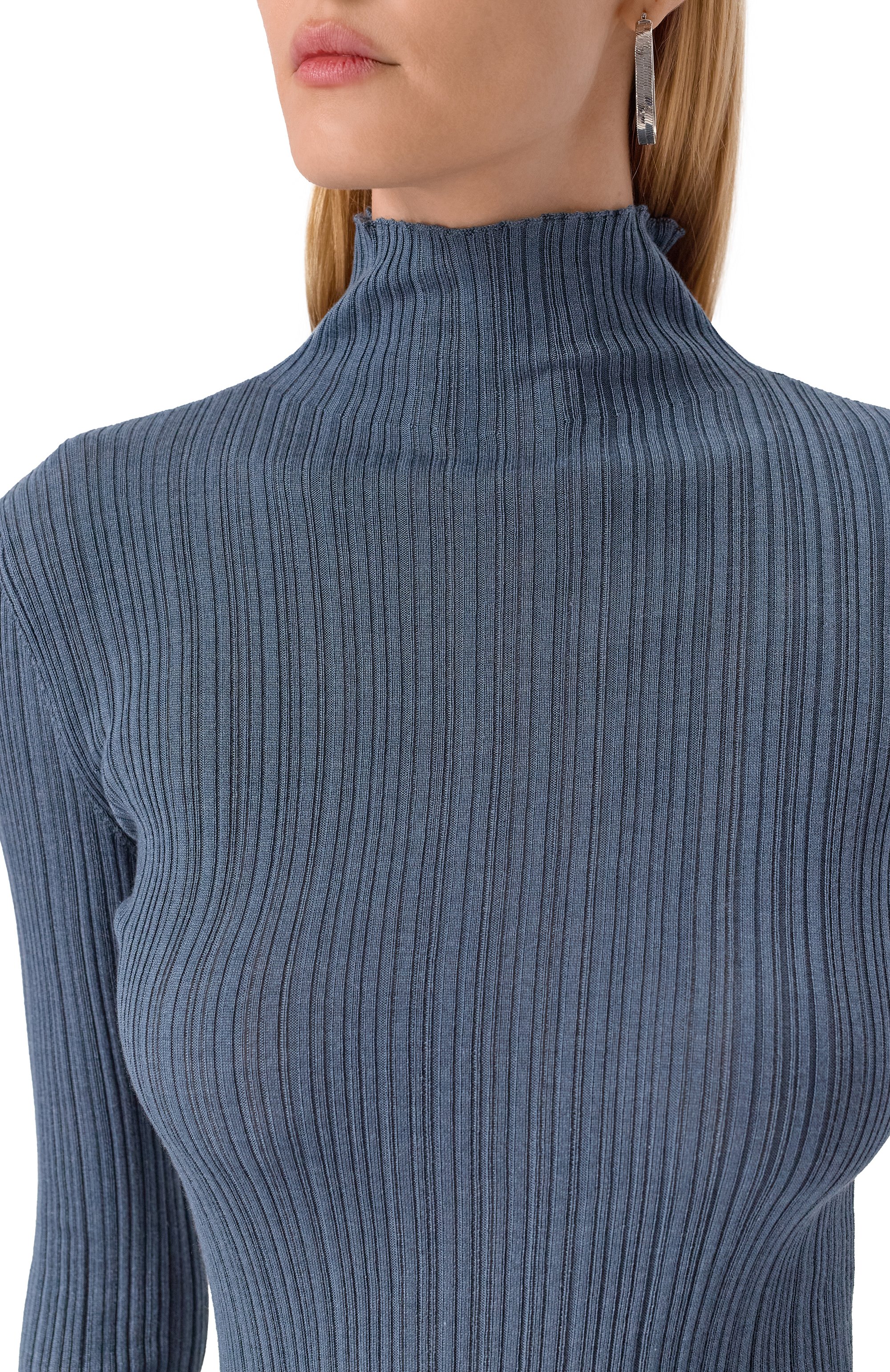 Водолазка из кашемира и шерсти AGNONA темно-зеленого цвета по цене 159500 руб., арт. K202038E/7V180NE, фото 5 Водолазка из кашемира и шерсти AGNONA, арт. K202038E/7V180NE, фото 5