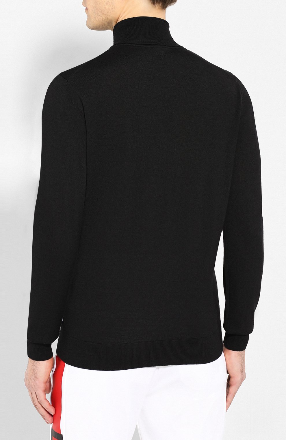 Водолазка из шерсти и шелка BOSS черного цвета по цене 19950 руб., арт. 50419133, фото 4 Водолазка из шерсти и шелка BOSS, арт. 50419133, фото 4
