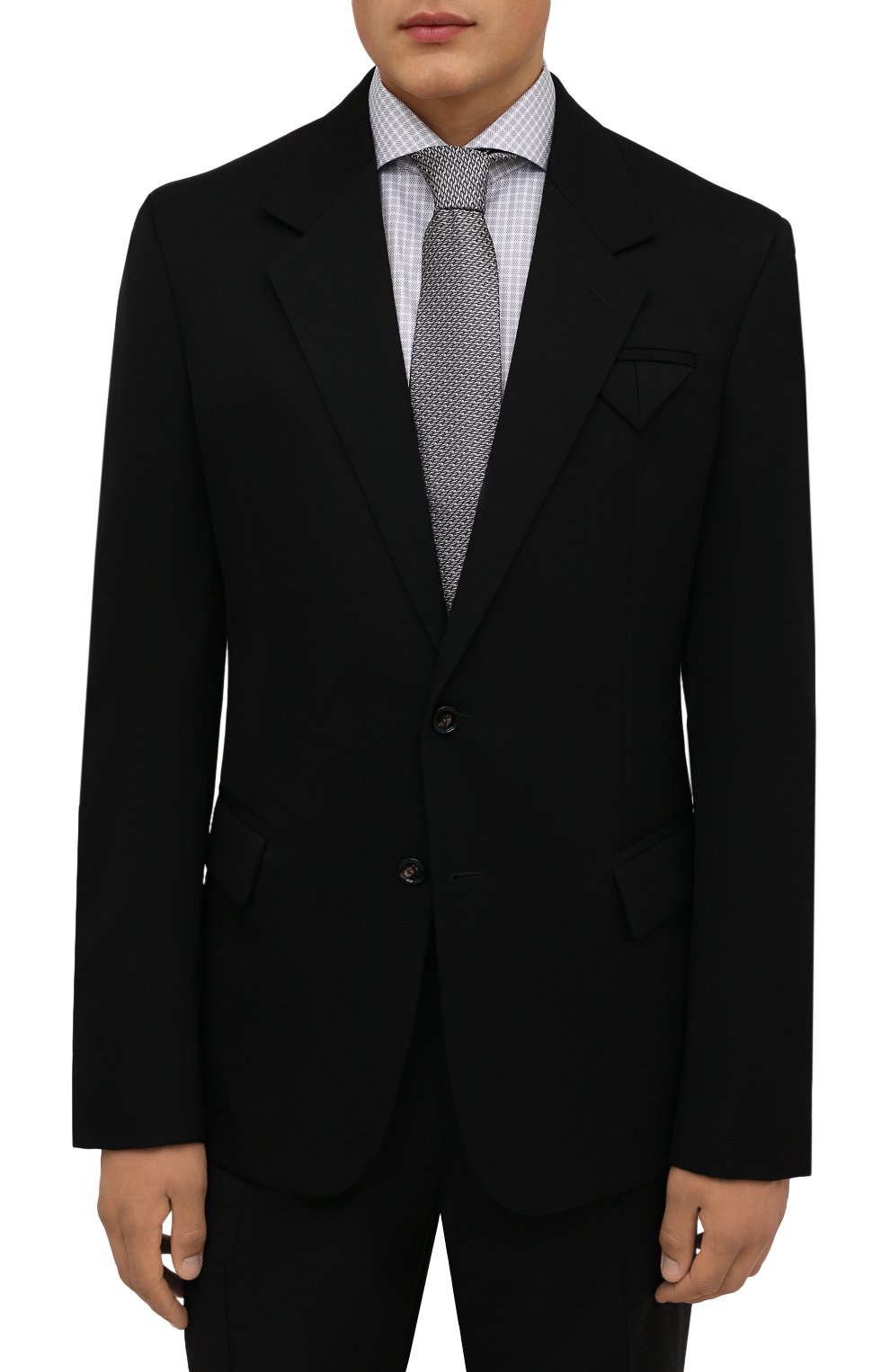Шелковый галстук LANVIN серого цвета по цене 13950 руб., арт. 3209/TIE, фото 2 Шелковый галстук LANVIN, арт. 3209/TIE, фото 2