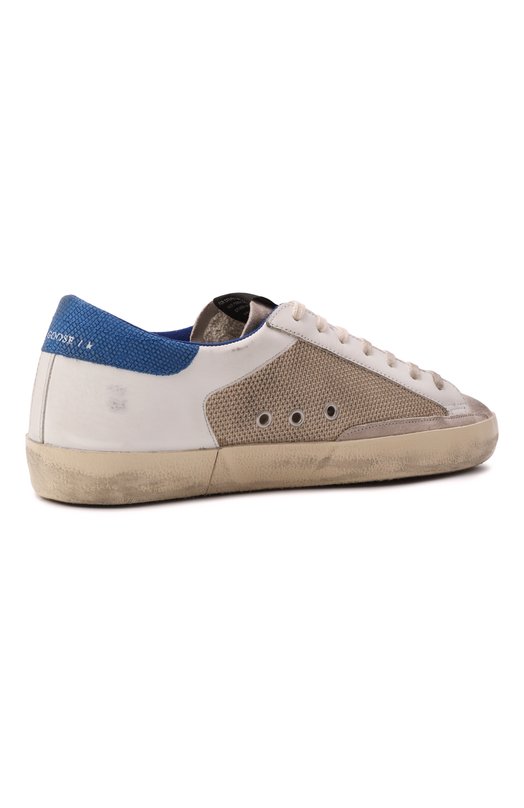 Комбинированные кеды Super Star Golden Goose Deluxe Brand GMF00103.F006815 Бежевый  GMF00103.F006815 Фото 5