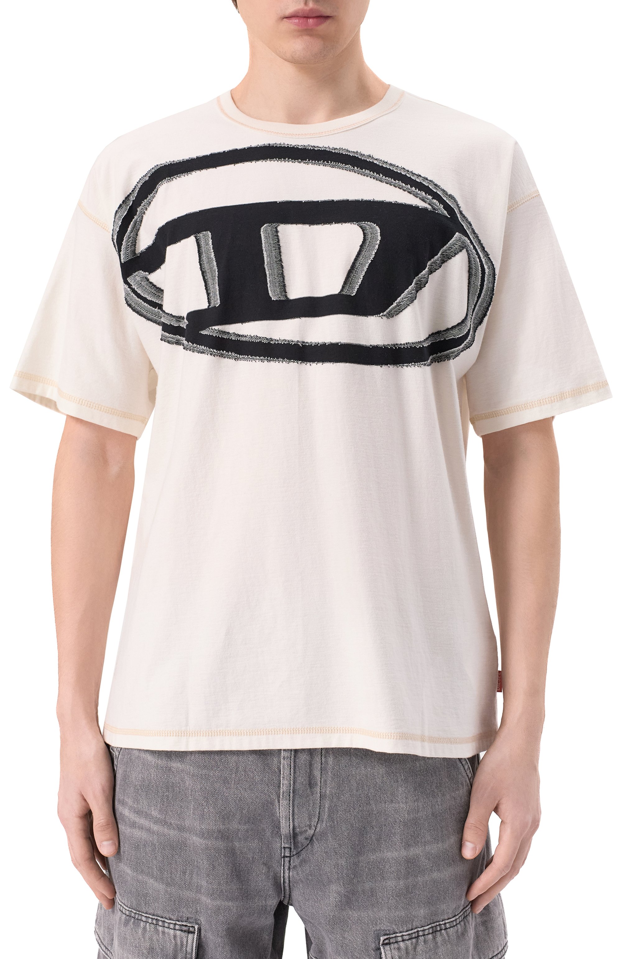 Хлопковая футболка DIESEL, арт. A16185/0GIAS, фото 3