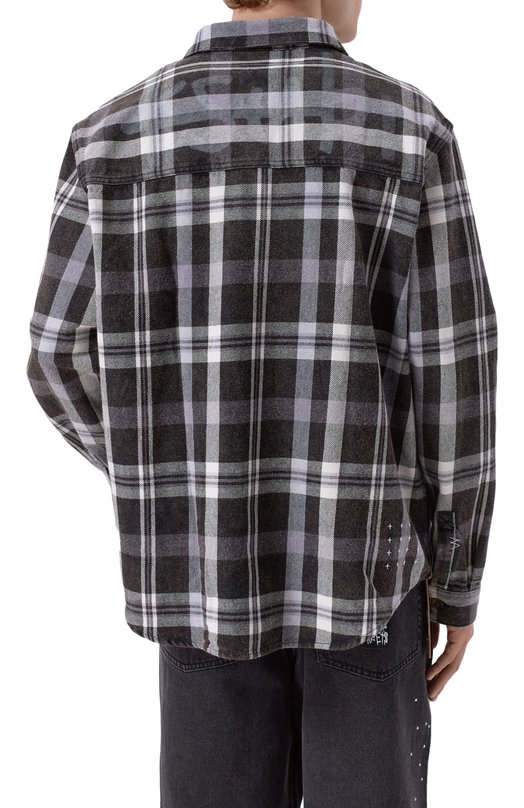 Хлопковая рубашка Ksubi MFA25SH017 Серый  MFA25SH017 Фото 4