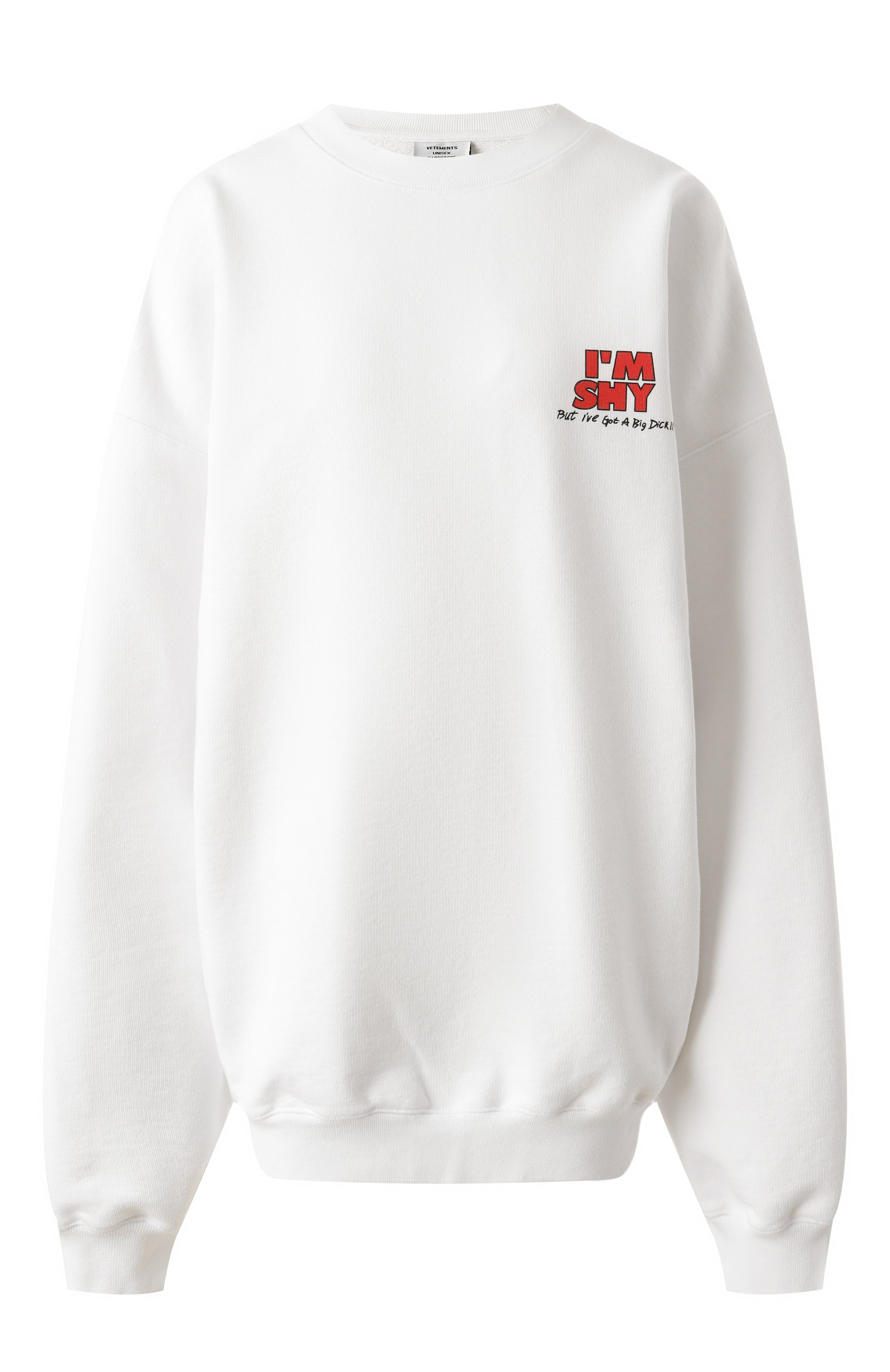 Хлопковый свитшот VETEMENTS, арт. UA66CW620W, фото 1