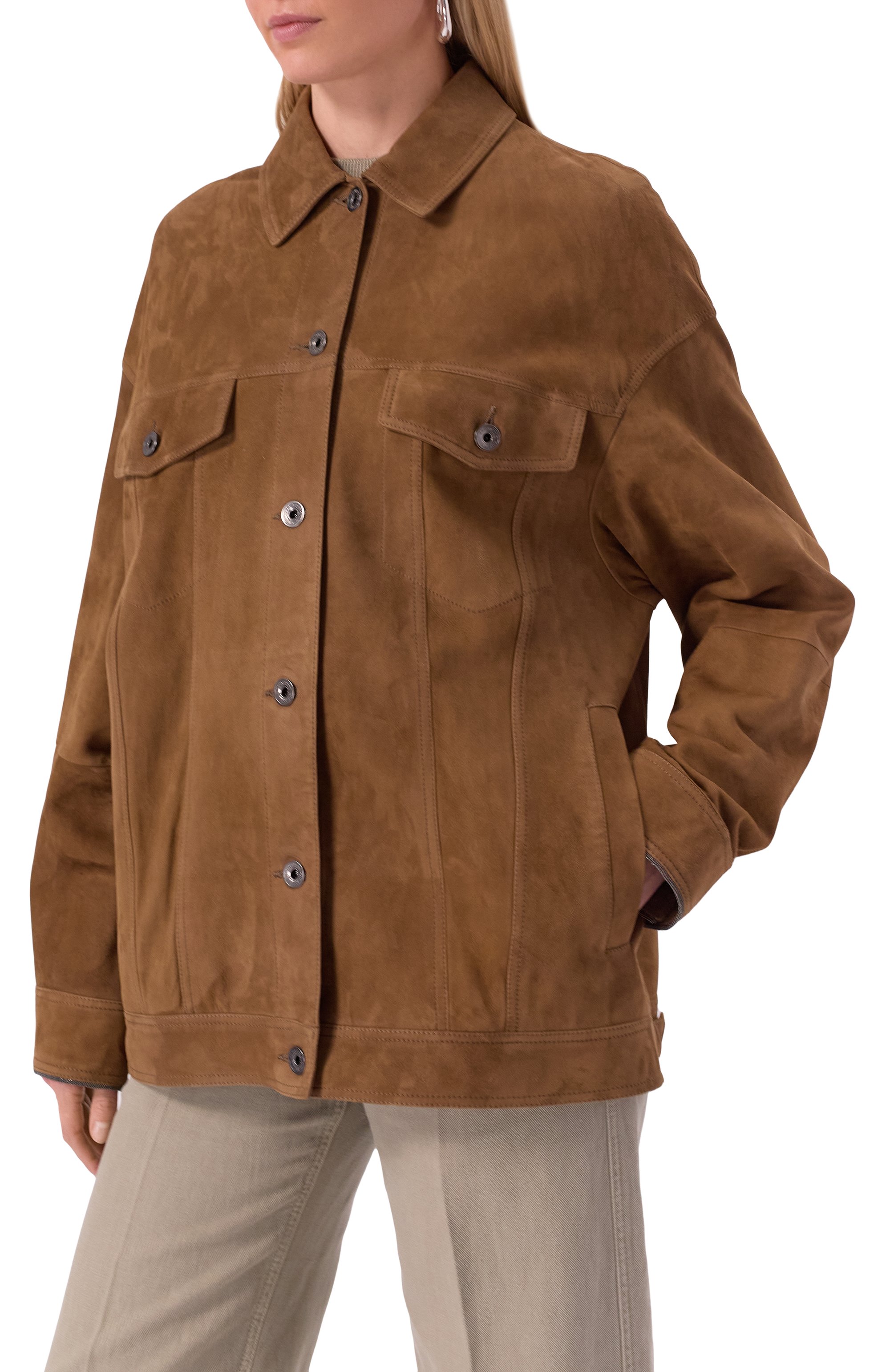 Замшевая куртка BRUNELLO CUCINELLI, арт. MPCAI7326, фото 3