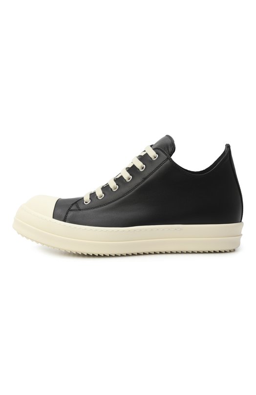 Кожаные кеды Concordians Rick Owens RU02E1891/LC0 Чёрно-белый  RU02E1891/LC0 Фото 4