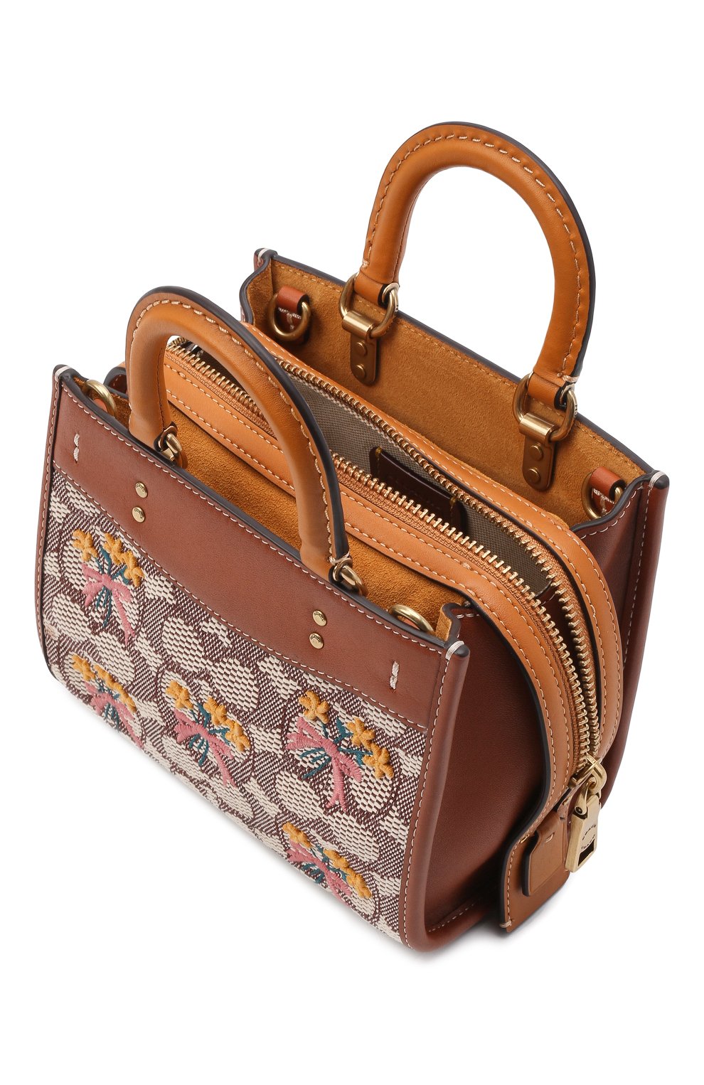 Сумка rogue 17 COACH коричневого цвета по цене 56700 руб., арт. C5465, фото 5 Сумка rogue 17 COACH, арт. C5465, фото 5