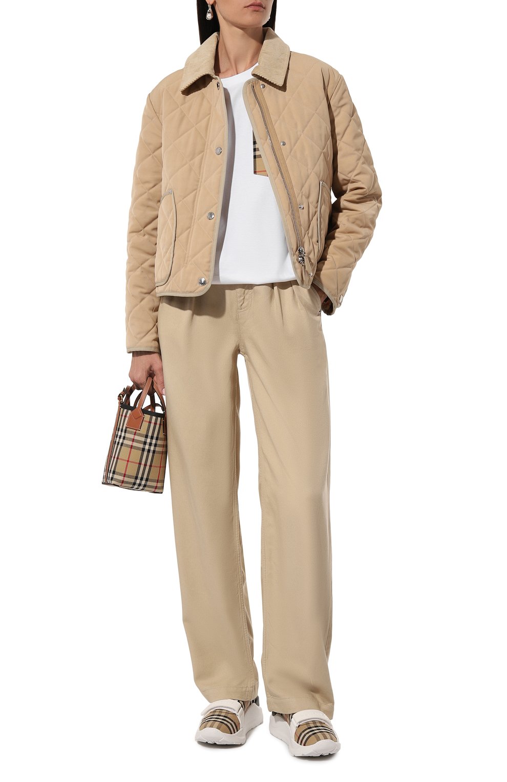 Хлопковая футболка BURBERRY, арт. 8080322, фото 2