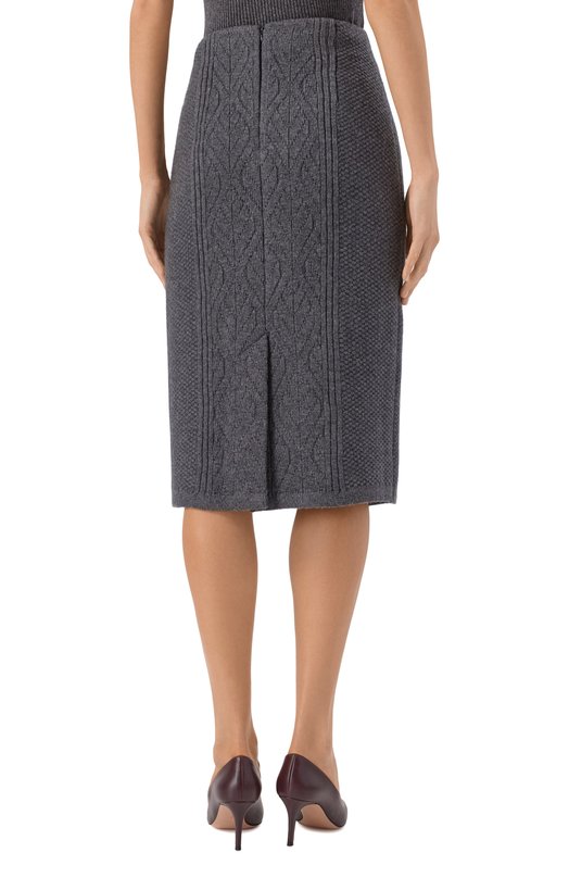 Юбка из шерсти и кашемира Freeage W26.SK120.2030.991 Серый  W26.SK120.2030.991 Фото 4
