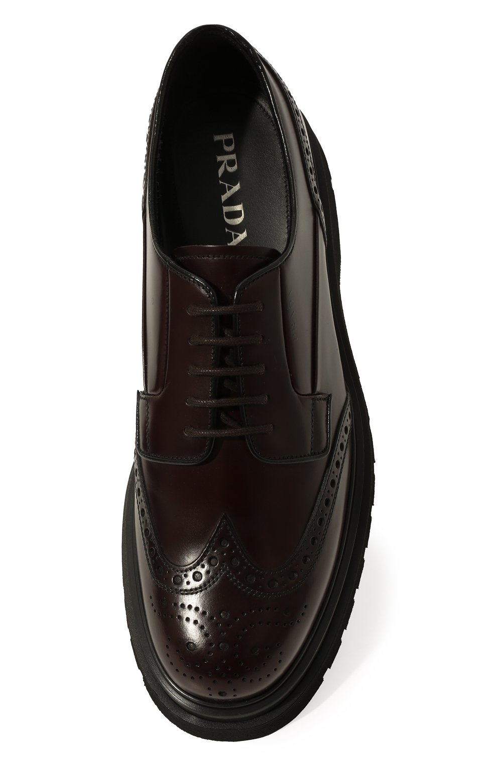 Кожаные дерби PRADA, арт. 2EE307-B4L-F0003, фото 6