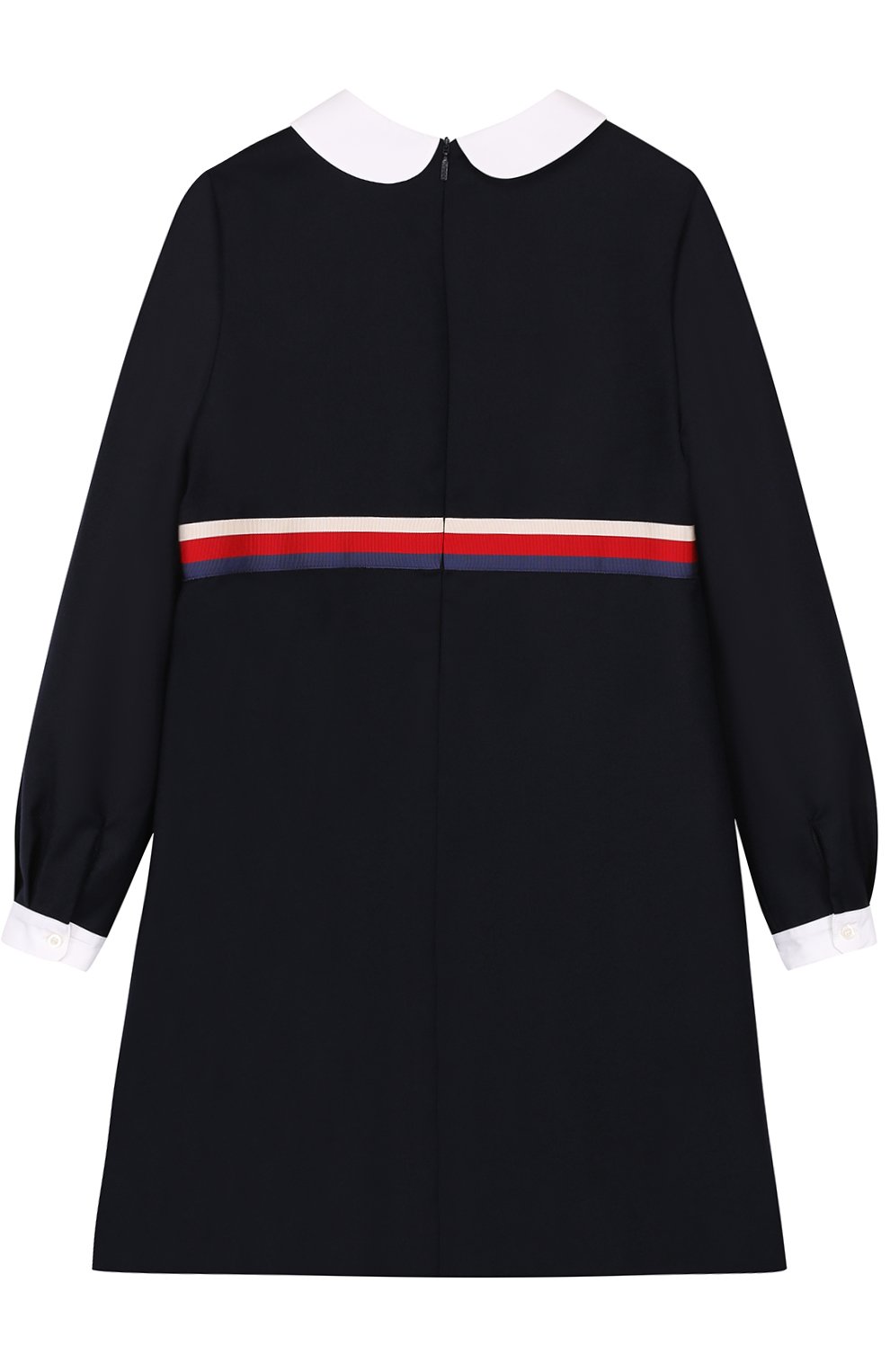 Платье из смеси шерсти и кашемира с контрастной отделкой GUCCI, арт. 477741/XBC05, фото 2