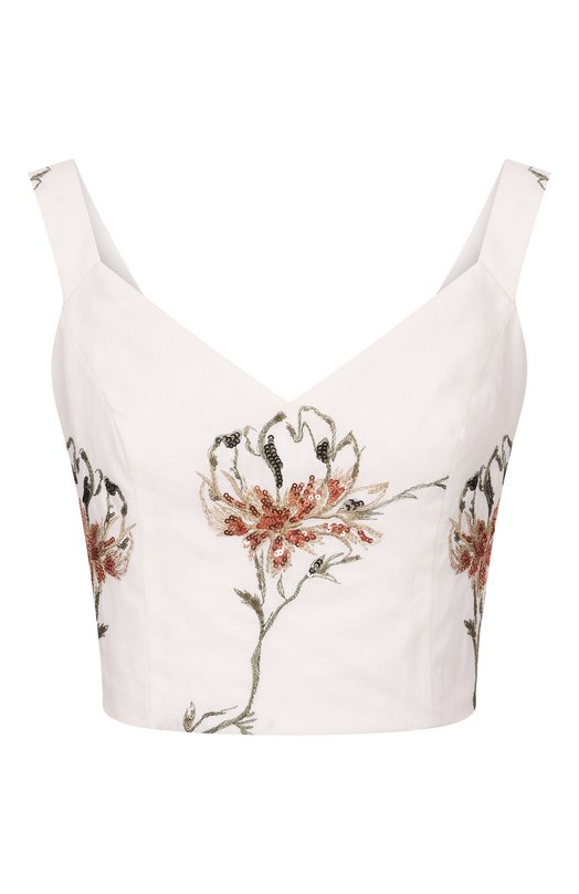 Топ из хлопка и льна OLOLOL OLTP011/3406.BQ102 Белый OLTP011/3406.BQ102