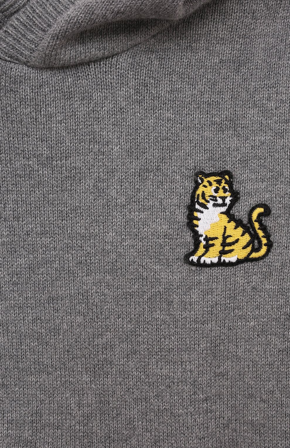 Худи из хлопка и шерсти KENZO серого цвета по цене 17200 руб., арт. K60771, фото 3 Худи из хлопка и шерсти KENZO, арт. K60771, фото 3