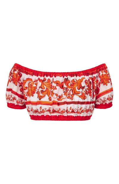 Женский хлопковый топ DOLCE & GABBANA, арт. F755RT/GDDRL