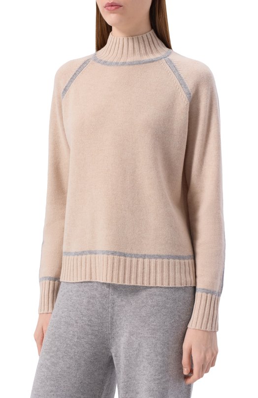 Свитер из шерсти и кашемира Max Mara Studio PESCARA Бежевый  PESCARA Фото 3