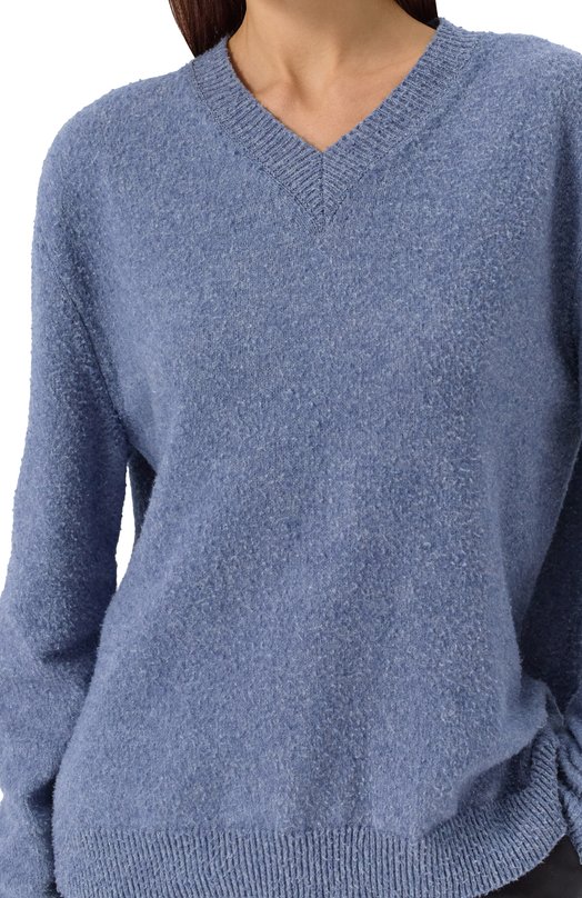 Свитер из шерсти и хлопка Maison Margiela S50HN0011/M13108 Голубой  S50HN0011/M13108 Фото 5