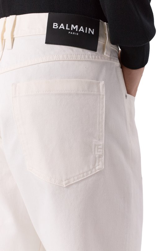 Джинсы Regular Balmain GH1MI043/DG14 Белый  GH1MI043/DG14 Фото 5
