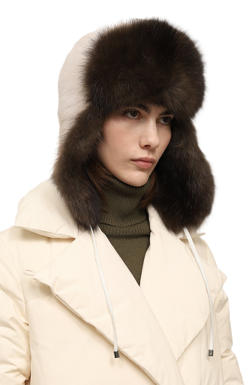 Меховая шапка-ушанка из норки и соболя VICTORIA KUSENKOVA, арт. 092003530094, фото 2