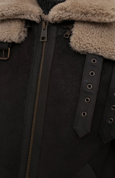 Дубленка FORTE DEI MARMI COUTURE темно-коричневого цвета по цене 252000 руб., арт. 21WF1904, фото 5 Дубленка FORTE DEI MARMI COUTURE, арт. 21WF1904, фото 5