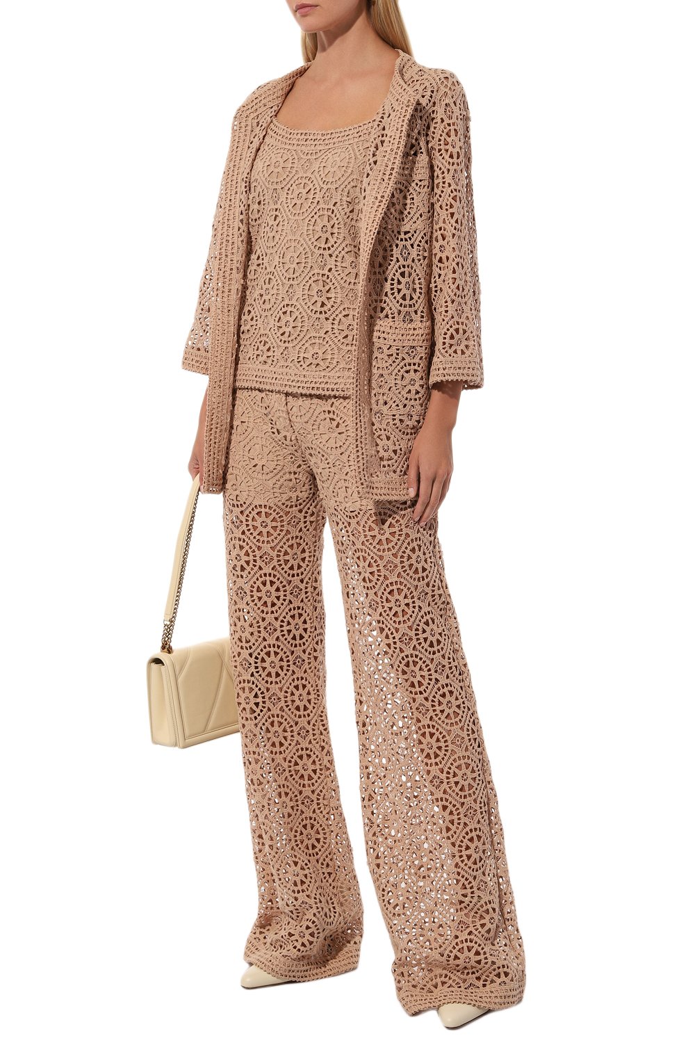 Топ из хлопка и шелка ELIE SAAB, арт. T0082N, фото 2