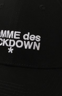 Мужская хлопковая бейсболка COMME DES FUCKDOWN черного цвета, арт. CFACX00008 | Фото 4 (Материал: Текстиль, Хлопок; Нос: Не проставлено)