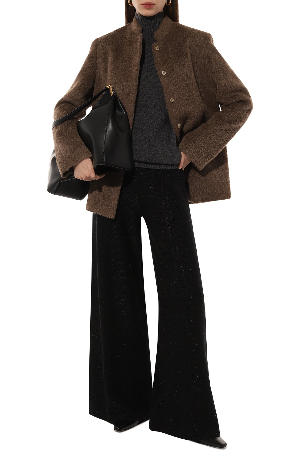 Кашемировые брюки AND THE BRAND, арт. W25-P050L-1001-900, фото 2