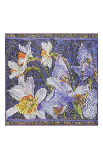 Шелковый платок ирисы GOURJI, арт. T23IR1, фото 4