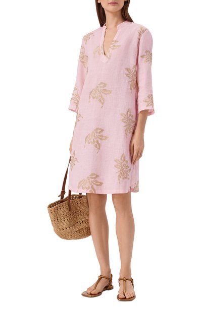 Женское льняное платье 120% LINO, арт. 33ALIW4PL4/000G485