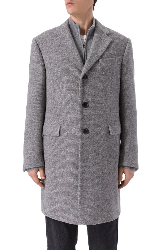 Шерстяное пальто Corneliani 261403-2612204 Серый  261403-2612204 Фото 3