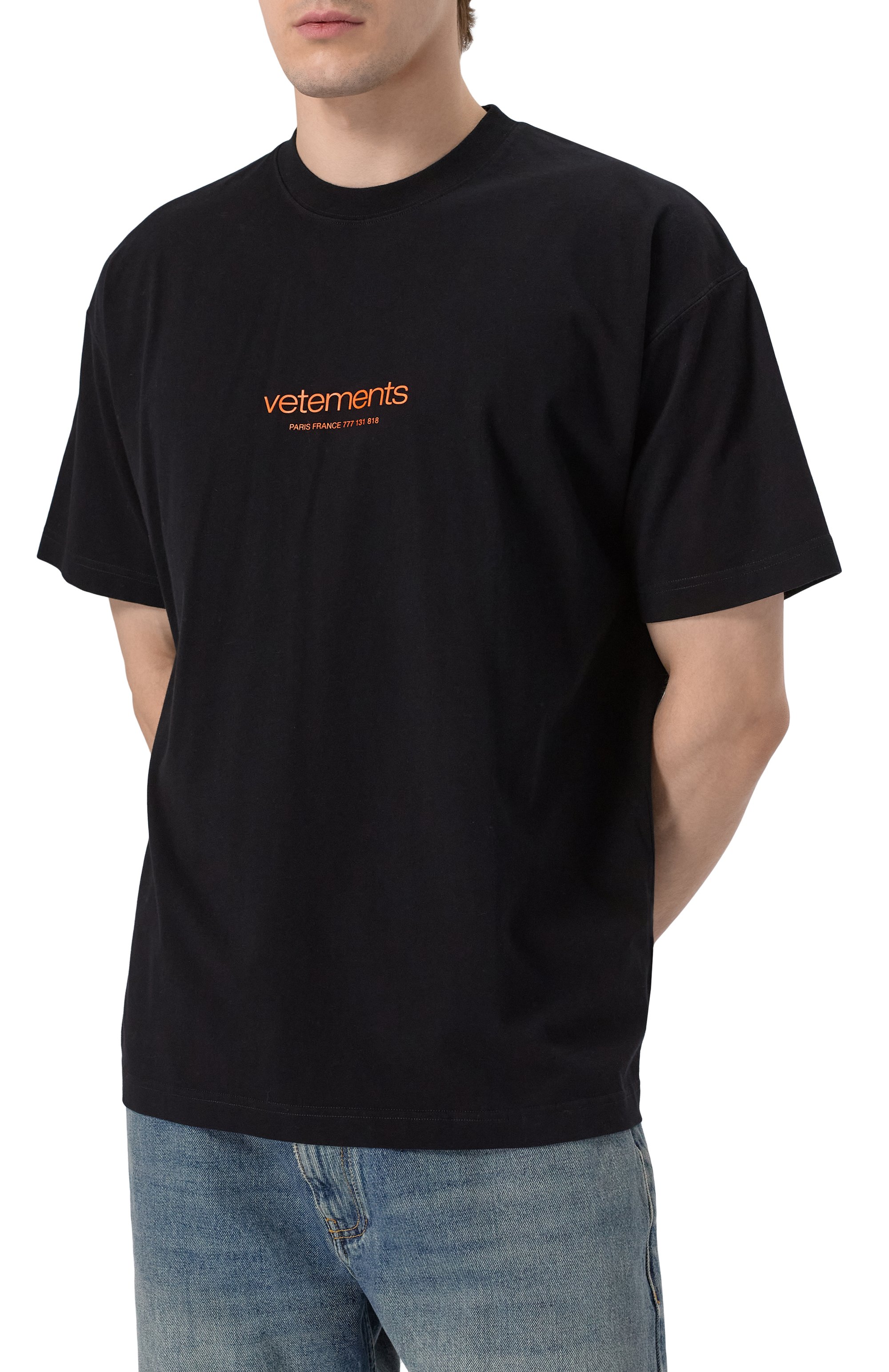 Хлопковая футболка VETEMENTS, арт. UE64TR150B, фото 8