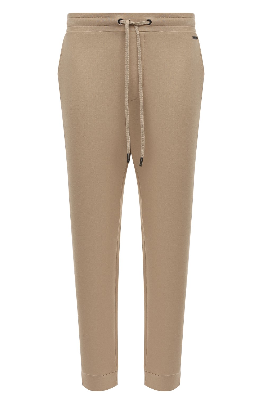 Хлопковые джоггеры HANRO бежевого цвета по цене 21240 руб., арт. 075951, фото 1 Хлопковые джоггеры HANRO, арт. 075951, фото 1