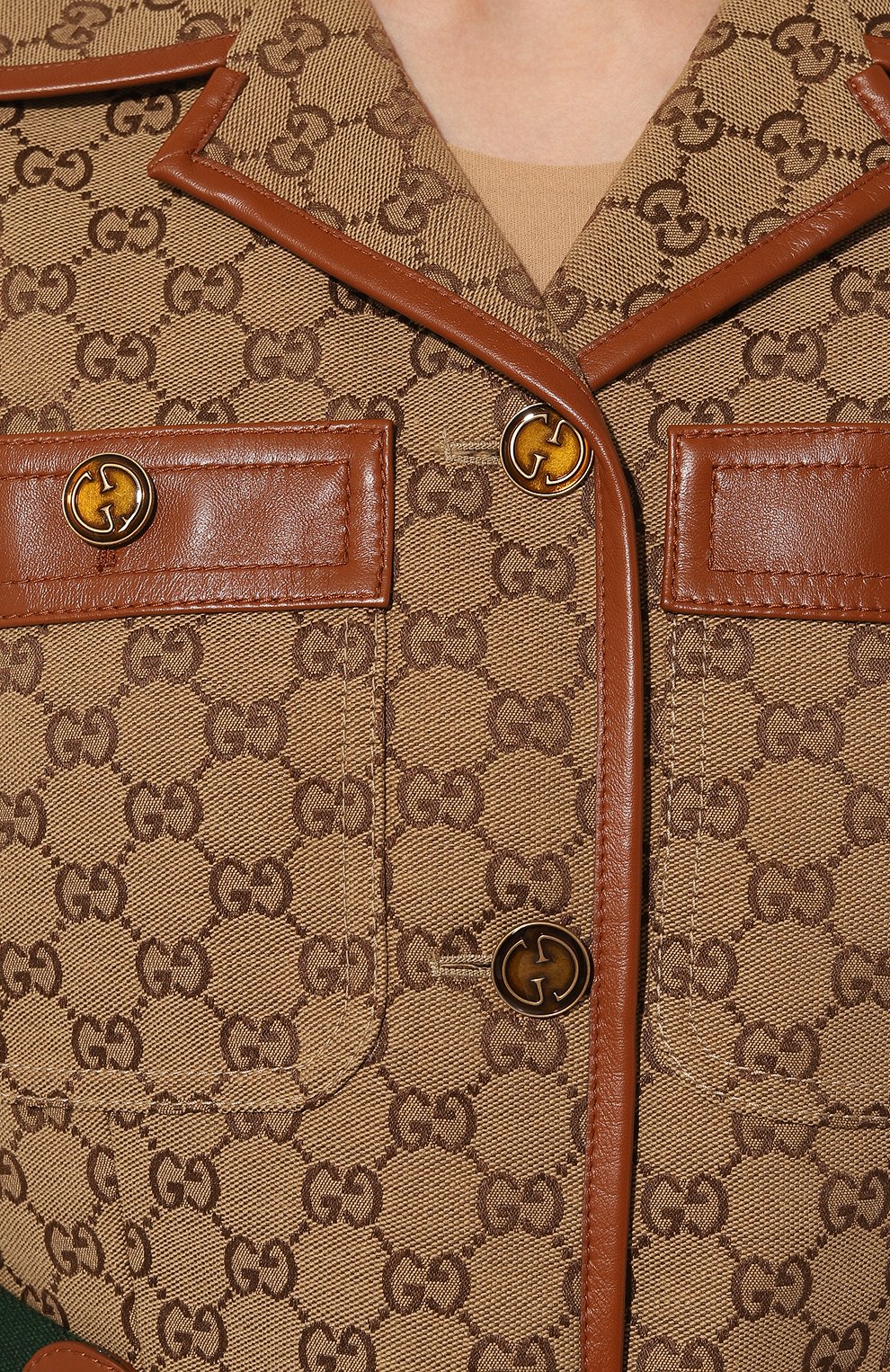 Хлопковый жакет GUCCI, арт. 682302/Z8AWR, фото 5