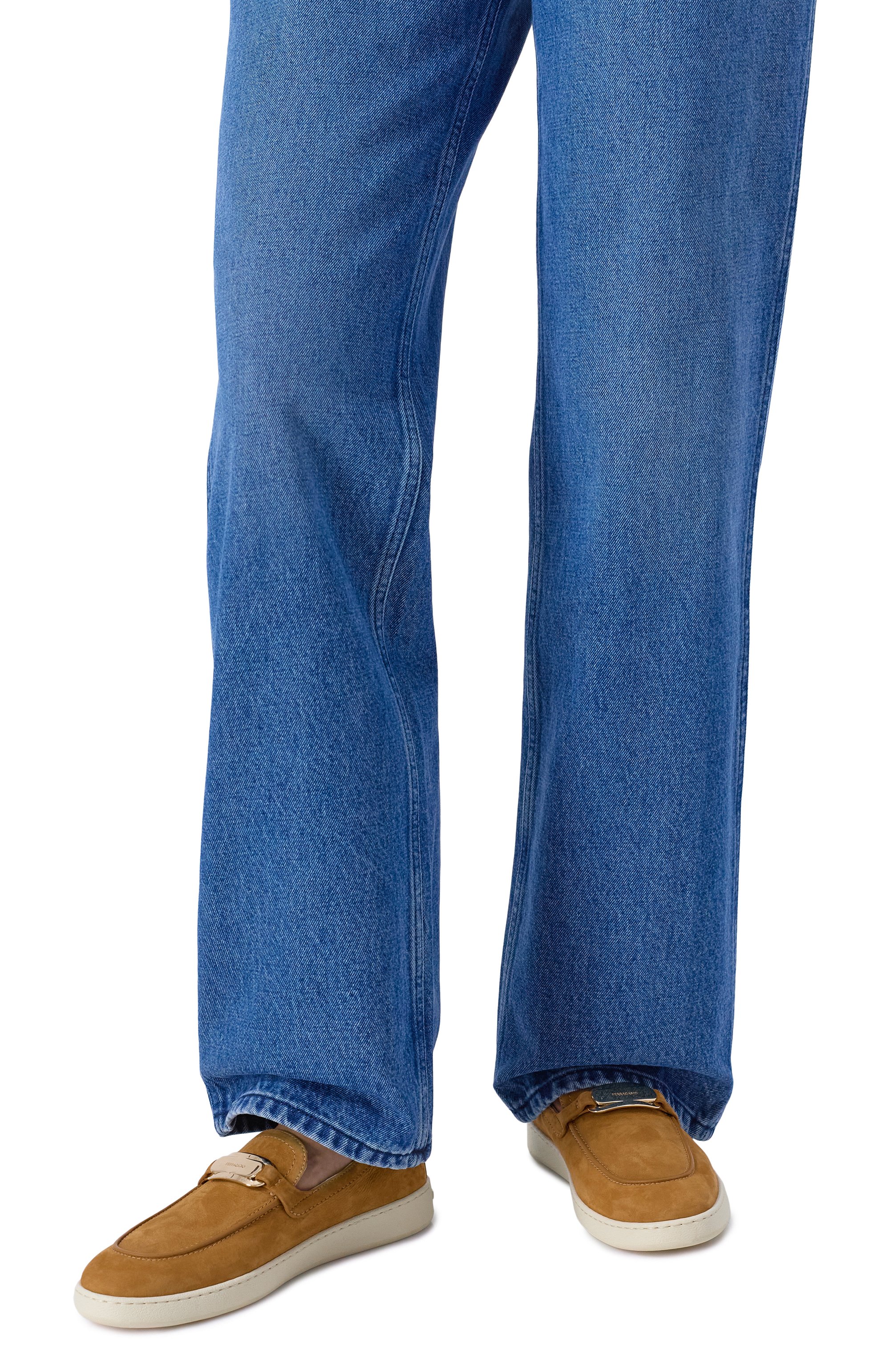 Лоферы new vara из нубука FERRAGAMO, арт. 030627/779041, фото 3