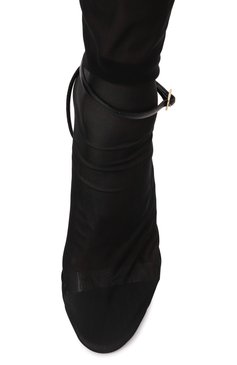 Женские текстильные ботильоны clarissa 95 ALEVI MILANO черного цвета, арт. L25S7001.R.0116997 | Фото 6 (Подошва: Плоская; Каблук высота: Высокий; Материал внешний: Текстиль; Материал сплава: Проставлено; Материал внутренний: Натуральная кожа; Драгоценные камни: Проставлено; Каблук тип: Шпилька; Материал утеплителя: Без утеплителя)