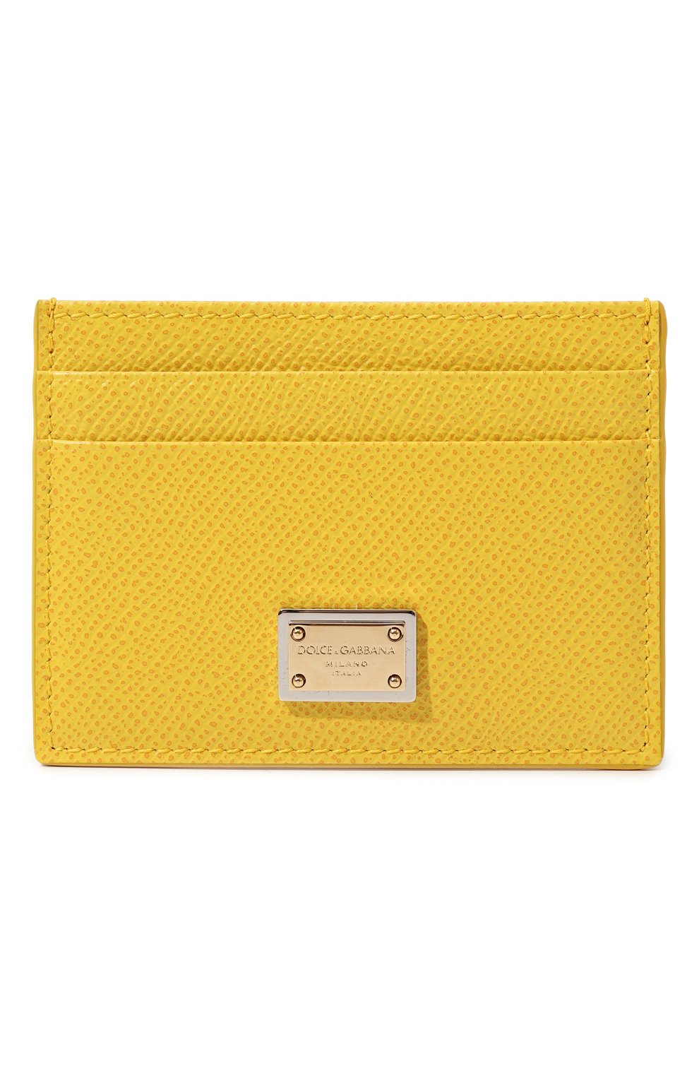 Кожаный футляр для кредитных карт DOLCE & GABBANA желтого цвета по цене 28050 руб., арт. BI0330/A1001, фото 1 Кожаный футляр для кредитных карт DOLCE & GABBANA, арт. BI0330/A1001, фото 1