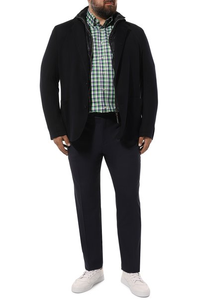 Хлопковая рубашка PAUL&SHARK зеленого цвета по цене 25800 руб., арт. 23413178, фото 2 Хлопковая рубашка PAUL&SHARK, арт. 23413178, фото 2