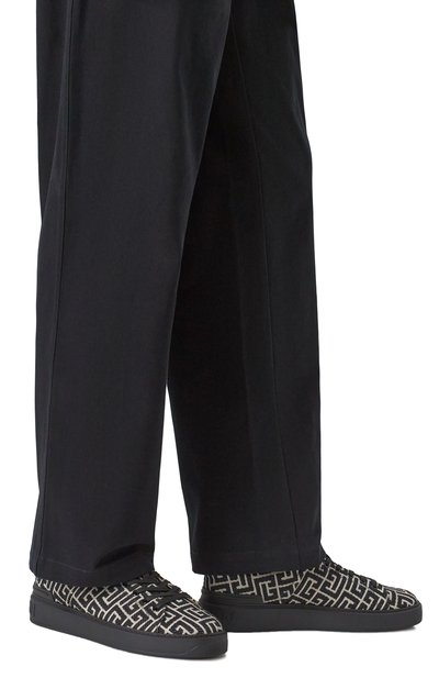 Текстильные кеды b-court BALMAIN, арт. DM1VI288/TJCM, фото 3