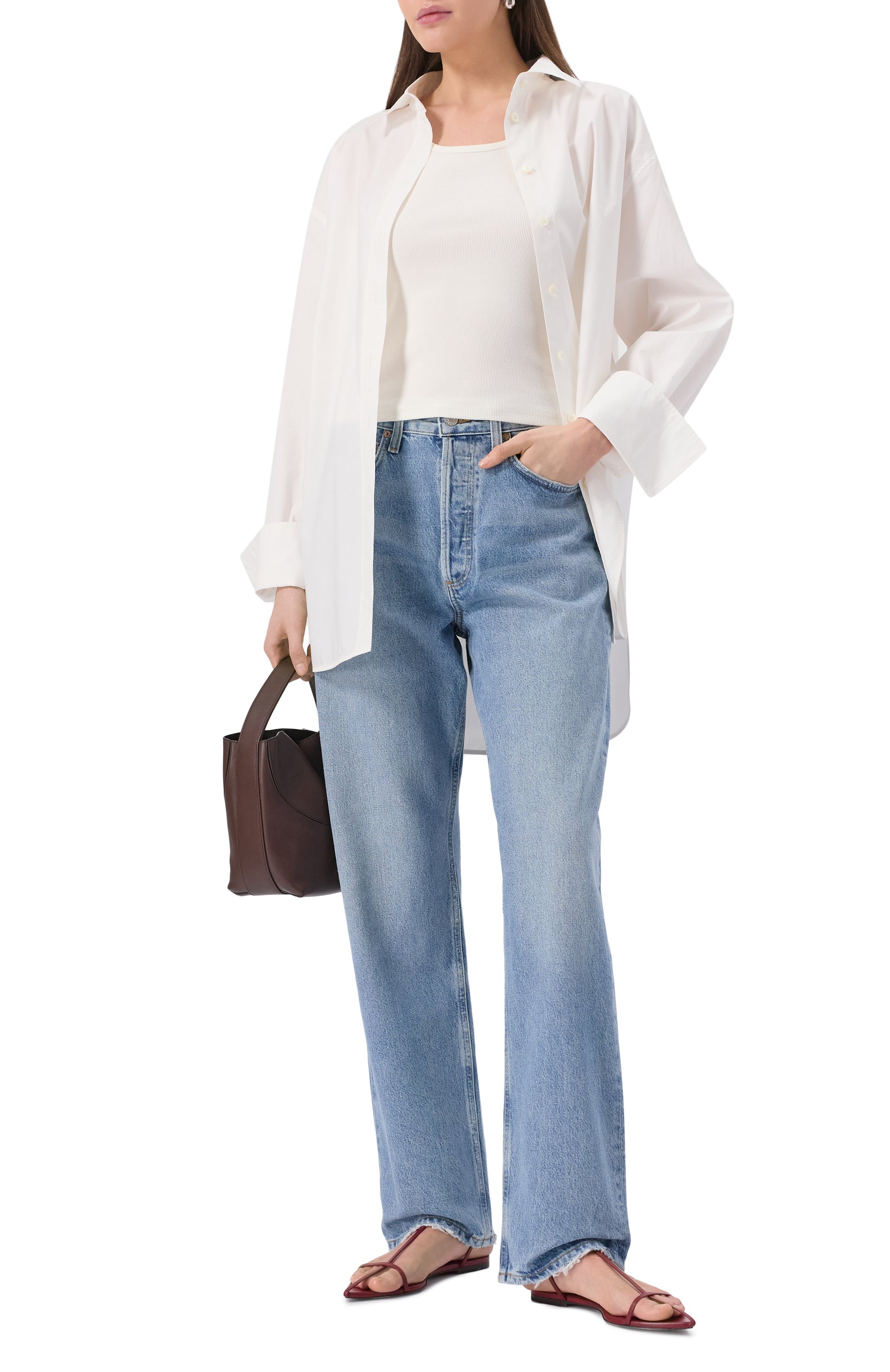 Хлопковая майка SLVRLAKE, арт. RFIT401R NATW, фото 2