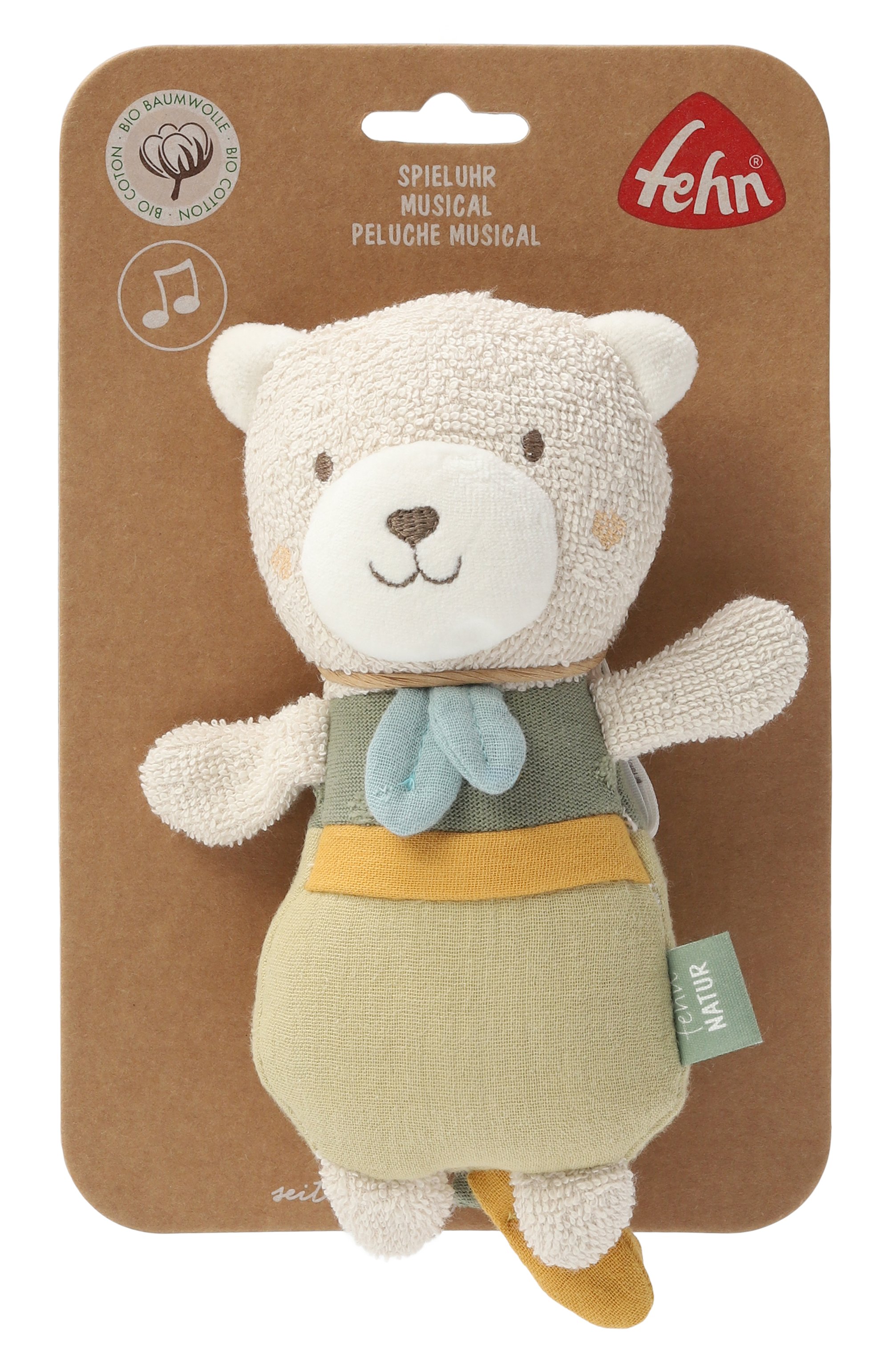 Музыкальная игрушка-подвеска мишка FEHN, арт. 48025, фото 1