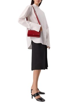 Женская сумка all-day JIL SANDER красного цвета, арт. J07ZH0012/P5355 | Фото 7 (Размер: mini; Материал: Натуральная кожа; Ремень/цепочка: На ремешке; Материал сплава: Проставлено; Драгоценные камни: Проставлено)