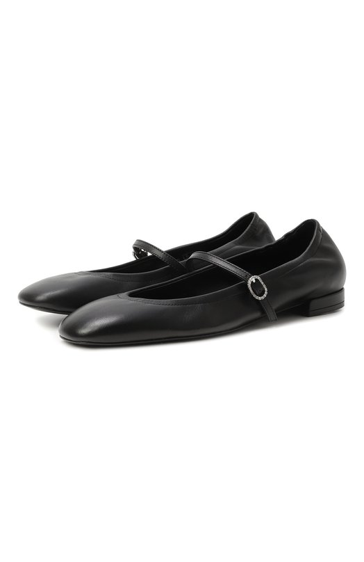 Кожаные балетки Claris Stuart Weitzman
