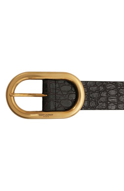 Кожаный ремень SAINT LAURENT, арт. 669870/1ZQ0W, фото 4