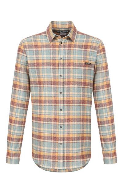 Мужская хлопковая рубашка DOLCE & GABBANA, арт. G5JZ9T/FQ5ND