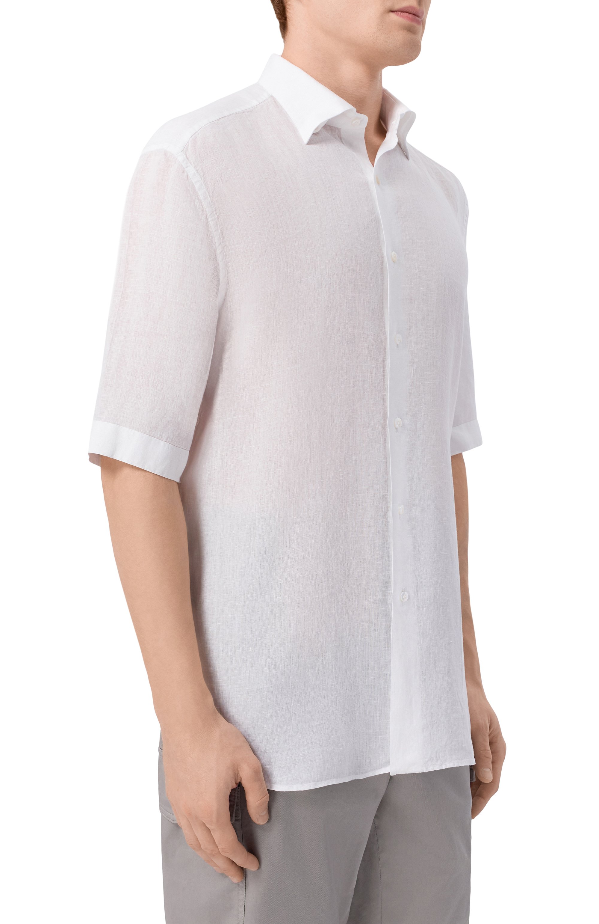 Льняная рубашка STEFANO RICCI белого цвета по цене 95900 руб., арт. MC007892/BX2922, фото 3 Льняная рубашка STEFANO RICCI, арт. MC007892/BX2922, фото 3