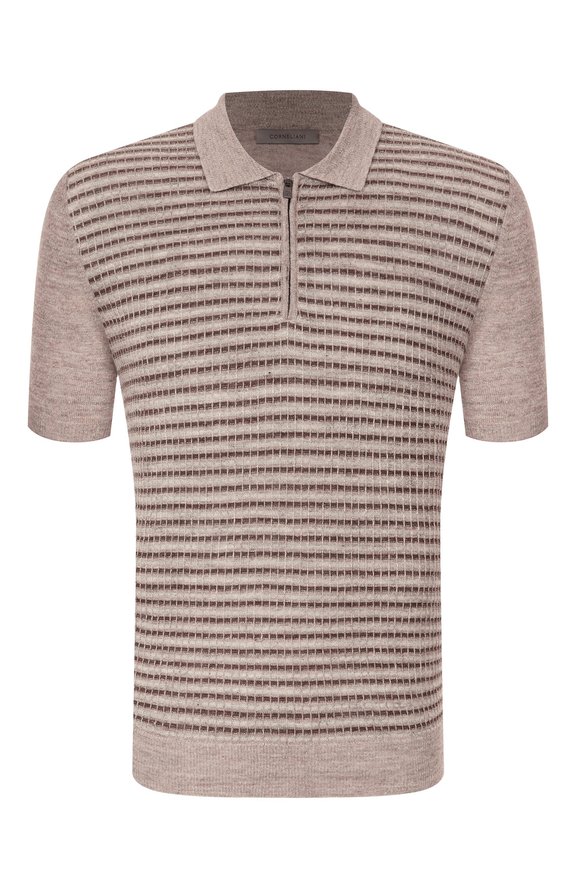 Поло изо льна и шелка CORNELIANI, арт. 25M56A-2525118, фото 1