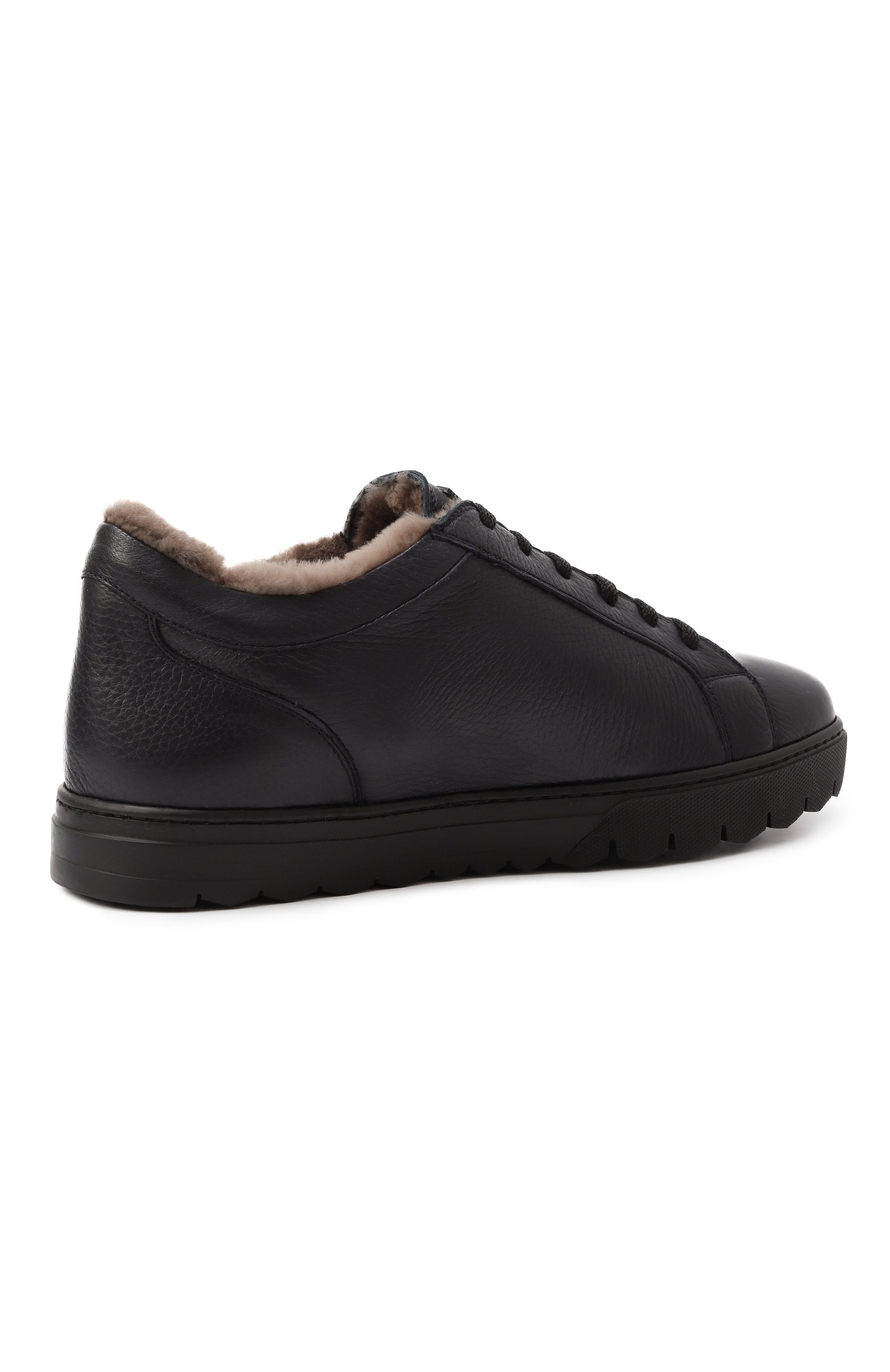 Кожаные кеды KITON, арт. USSA157N0012602/M, фото 5