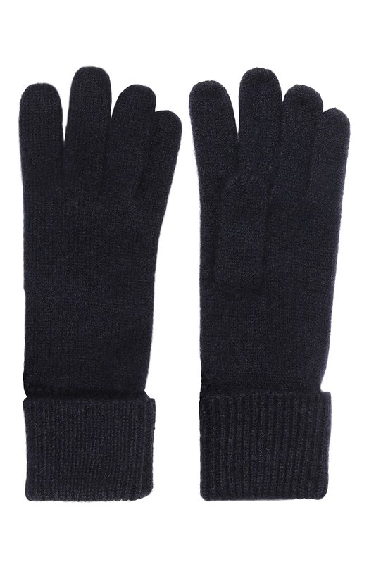 Перчатки из кашемира и шелка Il Borgo Cashmere Синий, фото 2